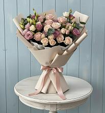 Букет цветов из:  Розы и Лизиантусы #REPLACE_PRED# Глубоком