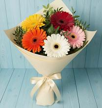 Букет цветов из:  Герберы в Глубоком