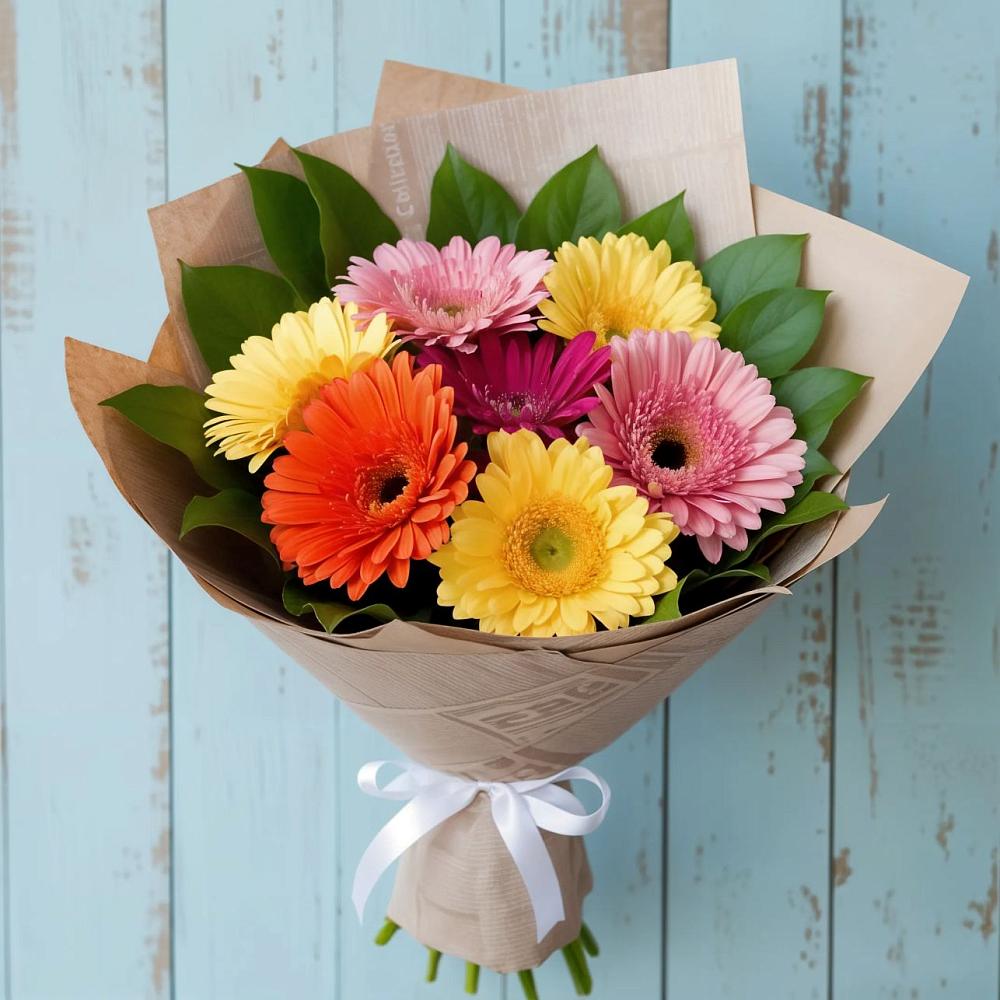 Букет цветов из: Герберы в Глубоком