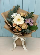 Букет цветов из:  Герберы и Хризантемы в Глубоком