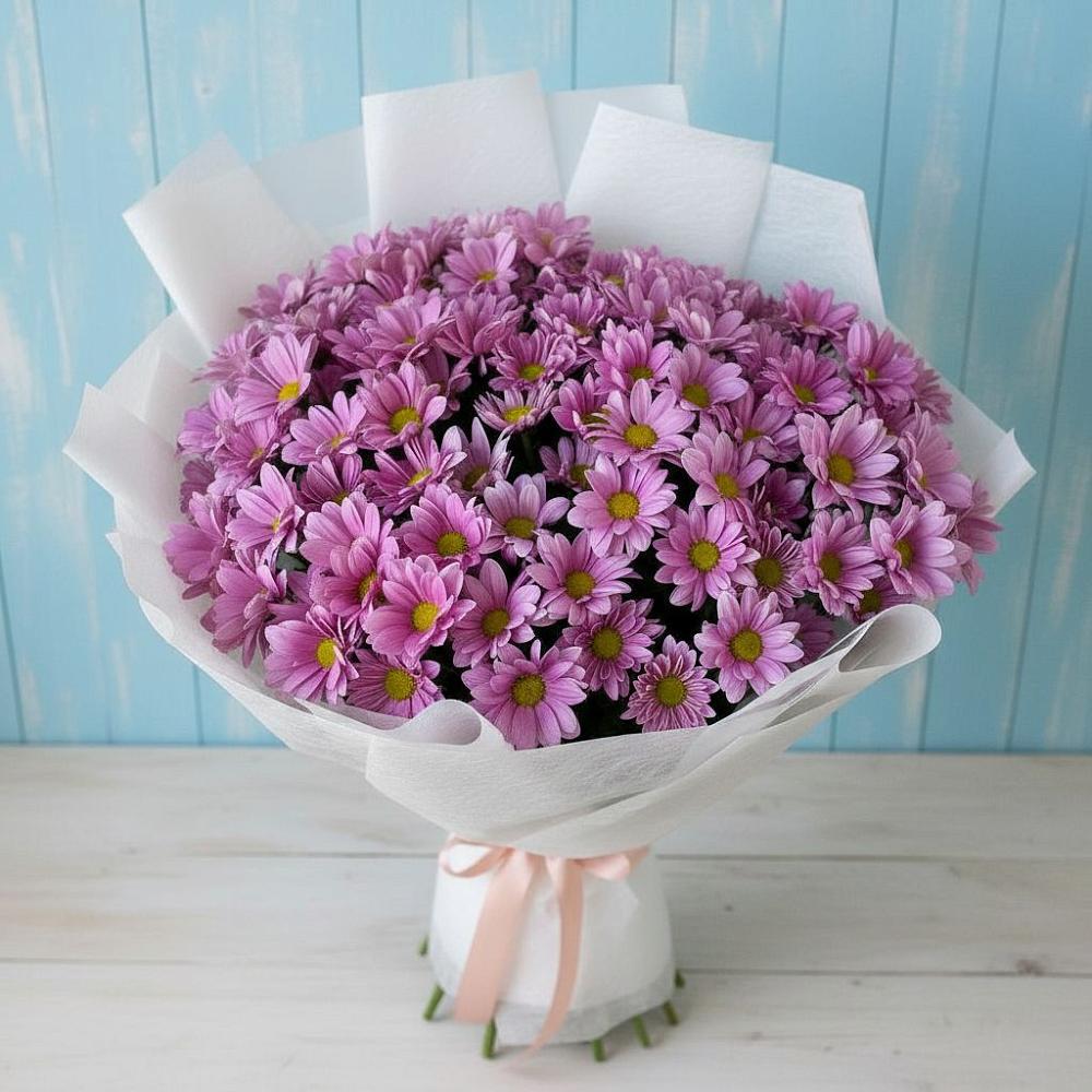 Букет цветов из: Хризантемы в Глубоком