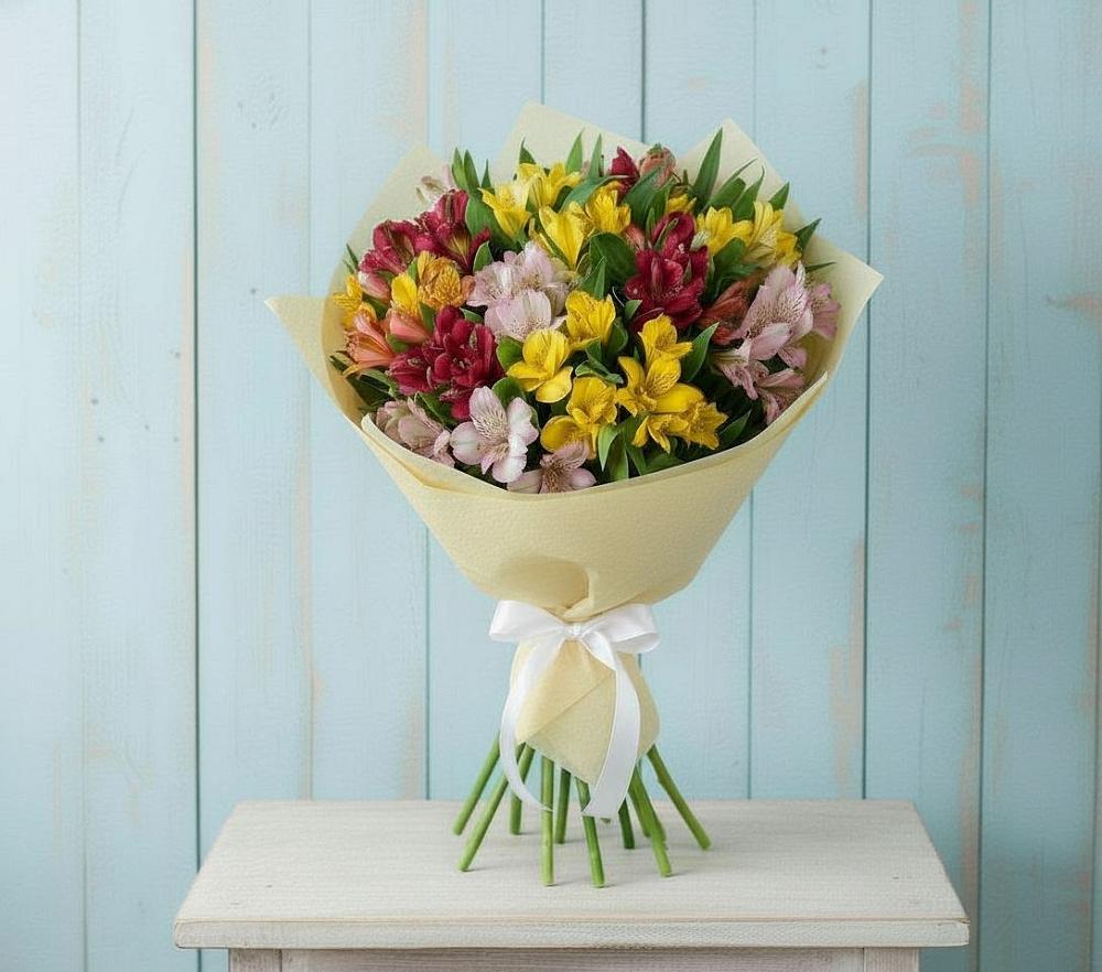 Букет цветов из: Альстромерии в Глубоком