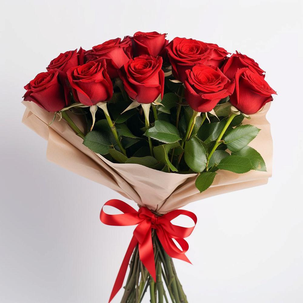 Букет 11 Красных роз Эдлесс Лав в Глубоком