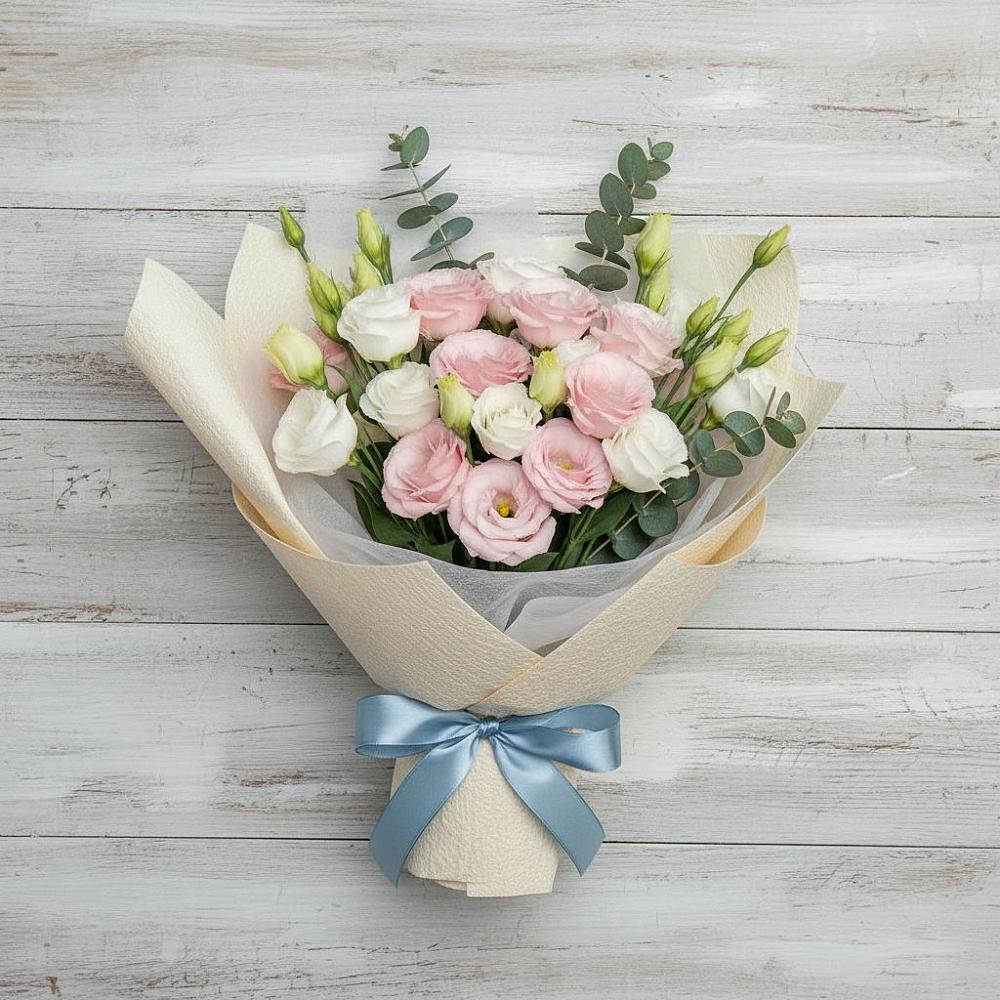 Букет цветов из: Лизиантусы в Глубоком